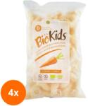 Bonitas BioKids Set 4 x Pufuleti Bio cu Morcovi, 55 g Biokids