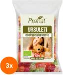 Pronat Foil Pack Set 3 x Bio Ursuleti din Fructe, 100 g
