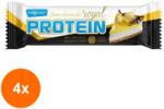 Max Sport Set 4 x Baton Proteic in Invelis Alb cu Aroma de Lamaie, 60 g, Max Sport