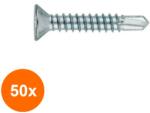 Index Set 50 x Surub Autoforant Cap Inecat Urechi pentru Lemn Sub Metal, Otel Zincat-6.3 x 85 (COR-50XX09026385S)