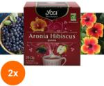 YOGI TEA Set 2 x Ceai Bio Aronia, Hibiscus si Mar, Yogi Tea, 12 Plicuri, 24 g