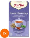 YOGI TEA Set 2 x Ceai Bio Armonie Interioara, Yogi Tea, 17 Plicuri, 30.6 g