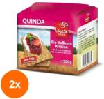 Bazar Bio Set 2 x Paine Bio Crocanta din Faina Integrala de Quinoa, 200 g Linea Natura (ORP-2xLN289838)