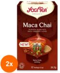YOGI TEA Set 2 x Ceai Bio Maca Chai, Yogi Tea, 17 Plicuri, 35.7 g