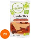 Bazar Bio Set 2 x Napolitane BIO cu Ciocolata, 190 g, Bisson