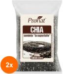 Pronat Foil Pack Set 2 x Seminte de Chia BIO, 250 g, Pronat