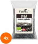 Pronat Foil Pack Set 4 x Seminte de Chia Bio, 100 g