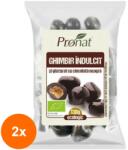Pronat Pet Pack Set 2 x Bomboane Ghimbir BIO Indulcite si Glazurate cu Ciocolata Neagra, 130 g, Pronat