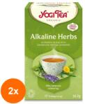 YOGI TEA Set 2 x Ceai Bio din Plante Alcaline, Yogi Tea, 17 Plicuri, 35.7 g