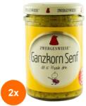 ZWERGENWIESE Set 2 x Mustar BIO cu Seminte de Mustar Intregi, 160 ml, Zwergenwiese