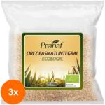 Pronat Foil Pack Set 3 x Orez Integral Basmati Bio, 350 g