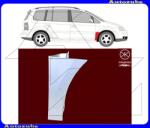 VW TOURAN 1/3 2010.08-2015.04 /1T/ Első sárvédő hátsó alsó rész jobb (javítólemez) KLOKKERHOLM 9545336