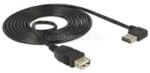 Delock 83553 USB2.0-A jobbra/balra 90°-s dugó + USB2.0-A aljzat csatlakozók kábel - 3m (DL83553) (DL83553)