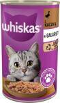 Whiskas Hrană umedă pentru pisici 1+ cu rață în jeleu 24x400g
