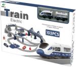 Mappy M-Toys City Rail Elektromos vasúti pálya, fényekkel és hangokkal, tartozékokkal, 103 db, Kék