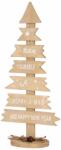 MagicHome MagicHome karácsonyi Woodeco dekoráció, Karácsonyfa táblákkal, csomag. 2 db, 40 x 17 cm (ST8090155)