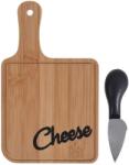 H&S Tablă de bambus și set de cuțite de brânză H&S - 12 x 20 cm (210000540) Tava