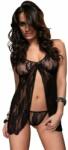 Leg Avenue Babydoll Sexy Si Chilotei String, Negru, Marime Universala