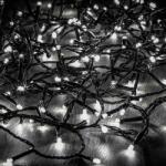 DekorTrend Crystalline toldható LED kültéri fényfüzér 4, 0 m 50 db HIDEG FEHÉR LED-del, fekete kábellel KAT 055
