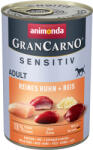 Animonda 24x400g animonda GranCarno Adult Sensitive Csirke & rizs nedves kutyatáp