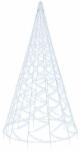 vidaXL Karácsonyfa zászlórúdon 3000 hideg fehér led-del 800 cm (343547) - pepita