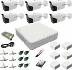 Rovision Sistem supraveghere 6 camere Rovision oem Hikvision 2MP full hd, DVR 8 canale 1080P, accesorii si hard (33155-) - esell