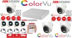 Hikvision Sistem supraveghere profesional Hikvision Color Vu 4 camere 5MP IR20m, DVR 4 canale, full accesorii (201901014914) - esell
