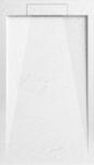 AREZZO design design STONE pala hatású öntött márvány zuhanytálca, 120x90 cm-es, fehér AR-DYT129LW (AR-DYT129LW)