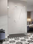 Radaway Essenza Pro Walk-in zuhanyfal 95x200 cm, átlátszó üveg, fehér profilszín 101030950401 (10103095-04-01)