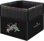 Faber-Castell Színes ceruza készlet 100db-os Faber-Castell Black Edition háromszögletű, fekete test, vastag karton ceruzatartó dooz (116411)