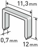 Extol Tűzőgép kapocs 12 mm (11, 3x0, 52x0, 7 mm) 1000 db (8852504)