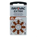 Rayovac Set 8 Baterii Rayovac Extra 312ZA Baterii de unica folosinta