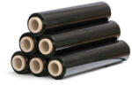 Label Print Bax x 6 role Folie stretch manuala neagra, 23 microni, greutate 1.3 kilograme net, neagra (AJ800414276)