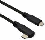 Roline USB-C apa 3.1 - USB-C apa 3.2 Adat és töltő kábel - Fekete (1m) (11.02.9075-10)
