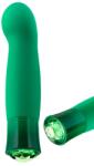 Blush NOVELTIES Vibrator Enchanting Emerald, 10 Moduri Vibratii, Silicon, USB, IPX7, Verde, 13.9 cm