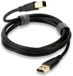 QED Кабел QED - Connect QE8214, USB/USB-B, 0.75 m, черен (QE8214)