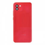 Samsung A035 Galaxy A03 164mm akkufedél (hátlap) kamera lencsével és ragasztóval, piros (gyári)