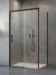Radaway Idea Black S2 zuhanykabin oldalfal 80x200 cm átlátszó üveg, fekete profil 10117080-01-01 (10117080-01-01)