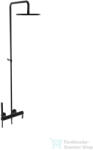 Bugnatese TESS zuhanyrendszer 22, 5 cm-es fejzuhannyal, matt fekete 9642CNE (9642CNE)