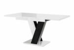  Asztal Goodyear 104 (Fényes fehér + Fényes fekete)