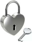 Basi - Heart Lock Garavírozható ezüst szív lakat / Szerelemlakat