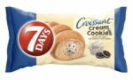 7DAYS Croissant 7DAYS Cream&Cookies vanília ízű krémmel töltött kakaós keksz darbokkal 60g (14.00584)