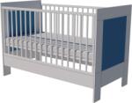  Zora Duo ifjúsági ággyá alakítható kiságy 140×70 cm - Fehér/kék