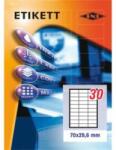 PD Office Etikett címke pd 70x29.6 mm szegély nélküli 10 ív 300 db/csomag (p1061-0697)