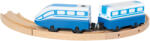 Bino Trenul de pasageri Bino Blue (BI82276) Trenulet