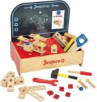 Jeujura Masa din lemn cu unelte pentru un kit pentru bricolatorii mici 39 de piese (DDJ8593) Set bricolaj copii