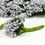  Ezüst bogyós mini csokor