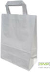  Papírtáska (szalagfüles) 22 x 28 x 10 cm - fehér