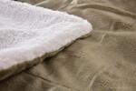 Dedra ROYAL Lagoon Velvet Kétrétegű luxus takaró pléd 150x200 cm - Khaki (FC37709)