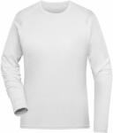 James & Nicholson Bluză sport cu mânecă lungă pentru femei JN521 - Albă | M (1-JN521-1793513)